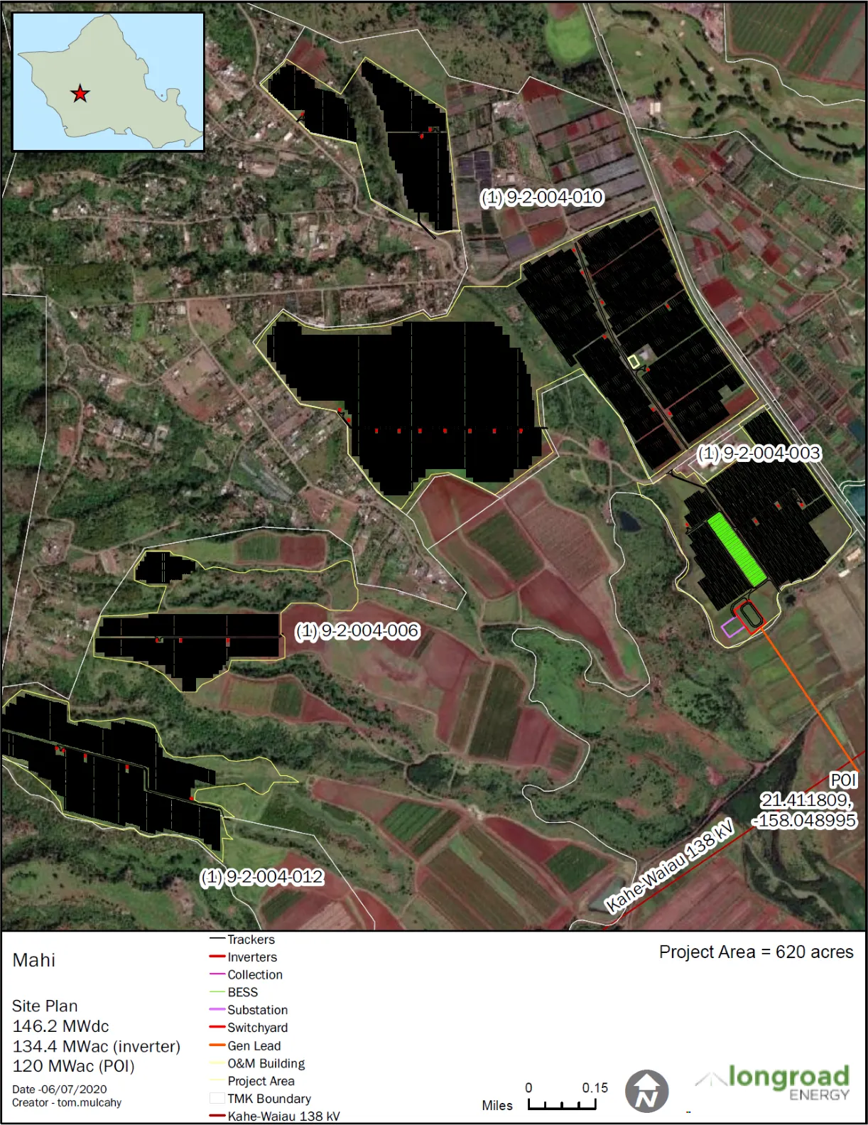 Mahi Solar & Storage Project Site Plan